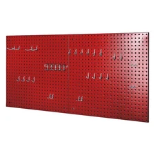 Seville Classics UltraHD Steel Pegboard 2-Piece Set with 23-Piece Peg Hook Set
