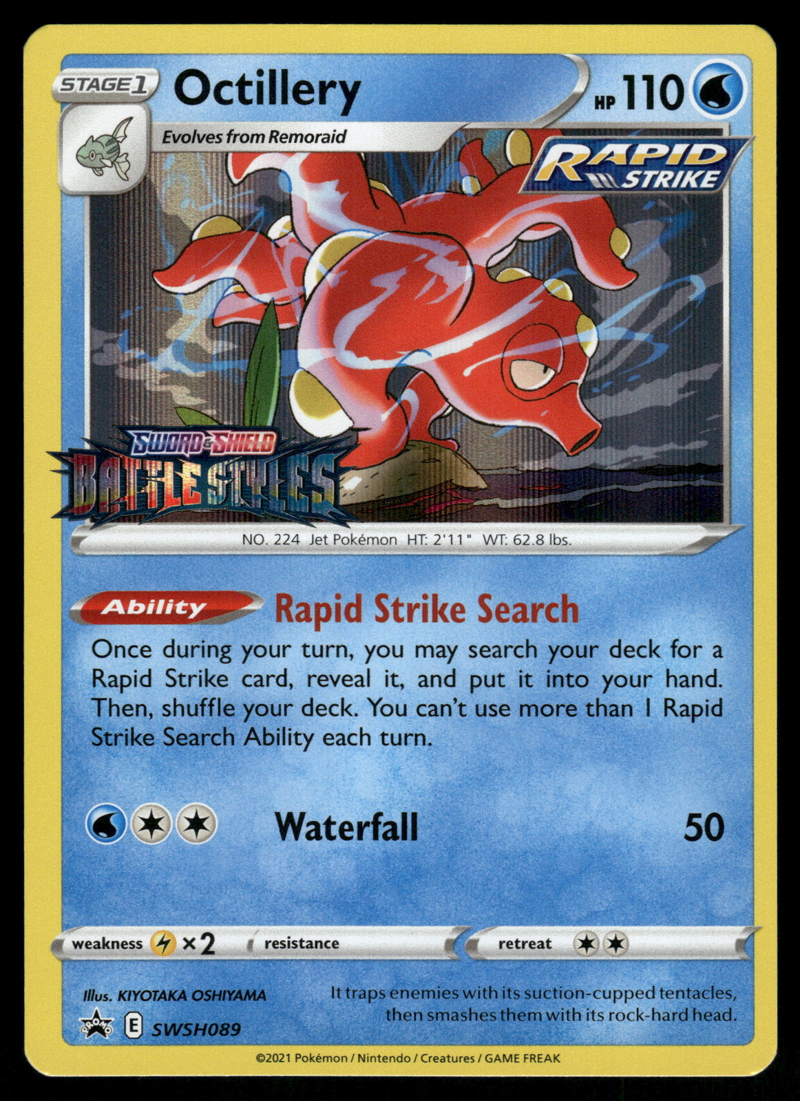 Octillery (Prerelease) NM SWSH089 SWSH: Sword & Shield Promo Cards Pokemon Card