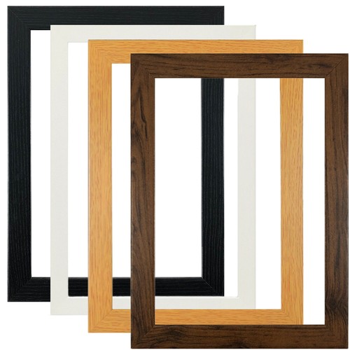 White Picture Frames A1 A2 A3 A4 Black Modern Photo Frame Oak Wood Effect Walnut - Picture 2 of 13