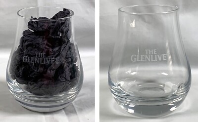 The Glenlivet Scotch Whisky Rocks Glass Etched Logo 8 oz