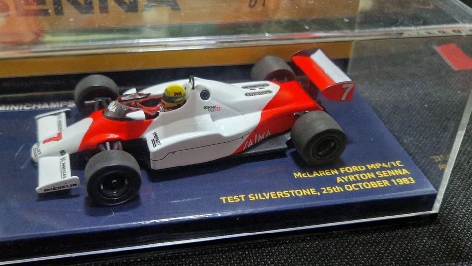 McLaren Ford MP4-1C Ayrton Senna Silverstone Test 1983 1/43 Minichamps 540834307 - Bild 3 von 4
