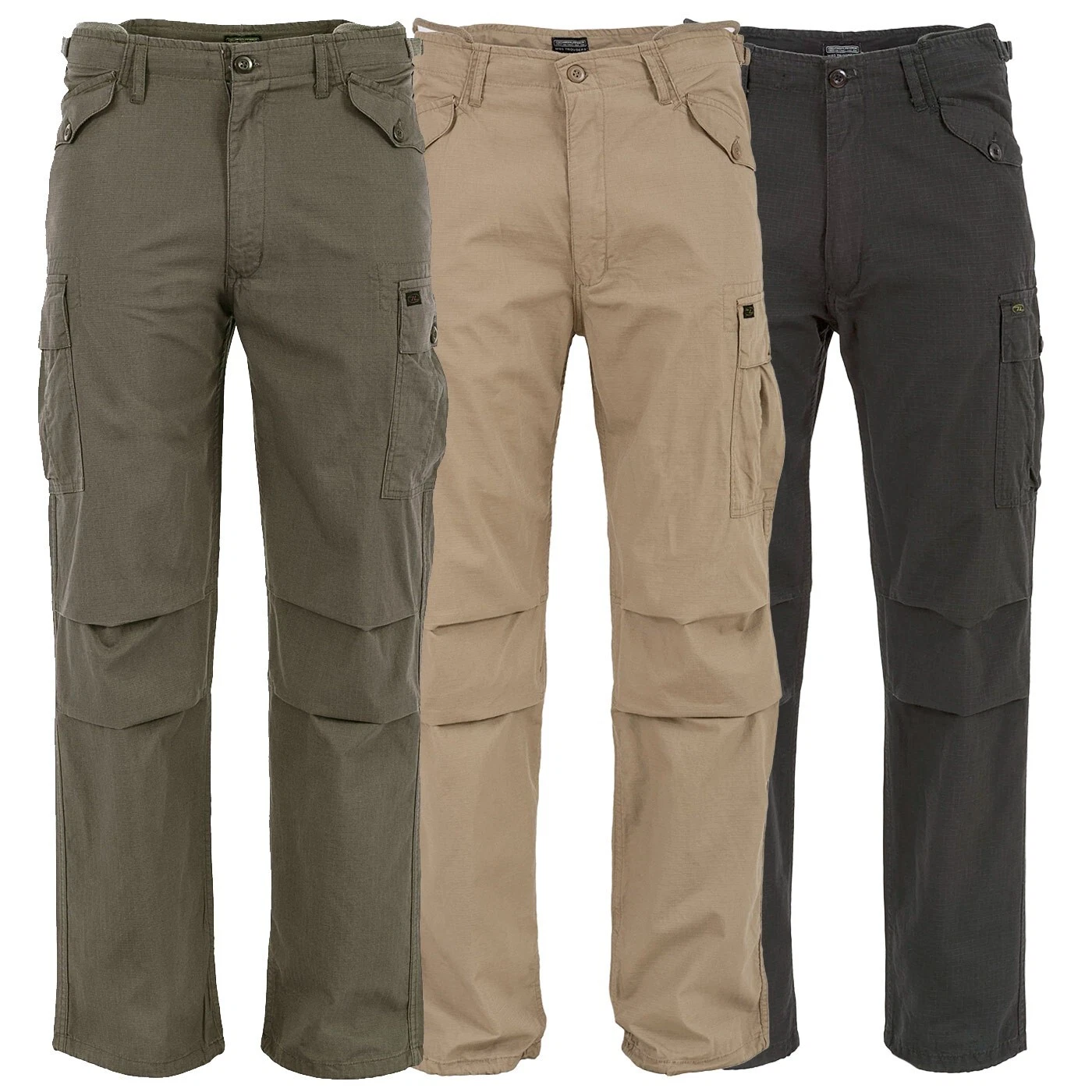 Highlander M65 Combat Trousers - Rip-Stop Military Army Hiking Work Cargo Pants
Opens in a new windo