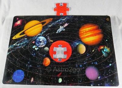 KID'S SOLAR SYSTEM PLANETS PUZZLE FLOOR MAT-Play Room Foam Pad 54 pc 2 X 3 NEW!