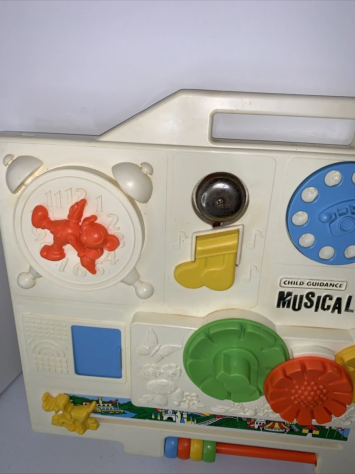 Caja Musical Ocupada Cuna Bebé Centro de Actividades Disney Mickey Mouse 1977 De Colección Funciona Foto 2 de 4