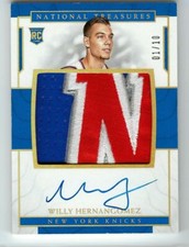 Willy Hernangomez 16/17 National Treasures RC Auto #132 SN #01/10