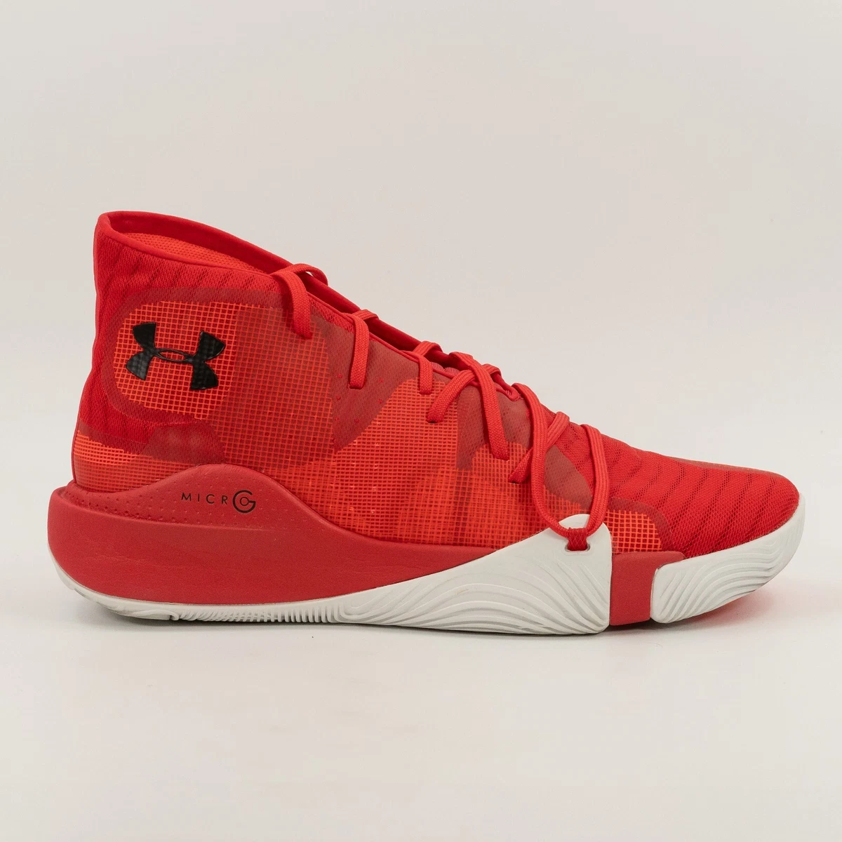 Under Armour Anatomix Spawn Red Men\'s 3021263-603 Size 15 Basketball Shoes Size 13 - Under Armour Anatomix Spawn Low Aruba Red for sale  main image 3