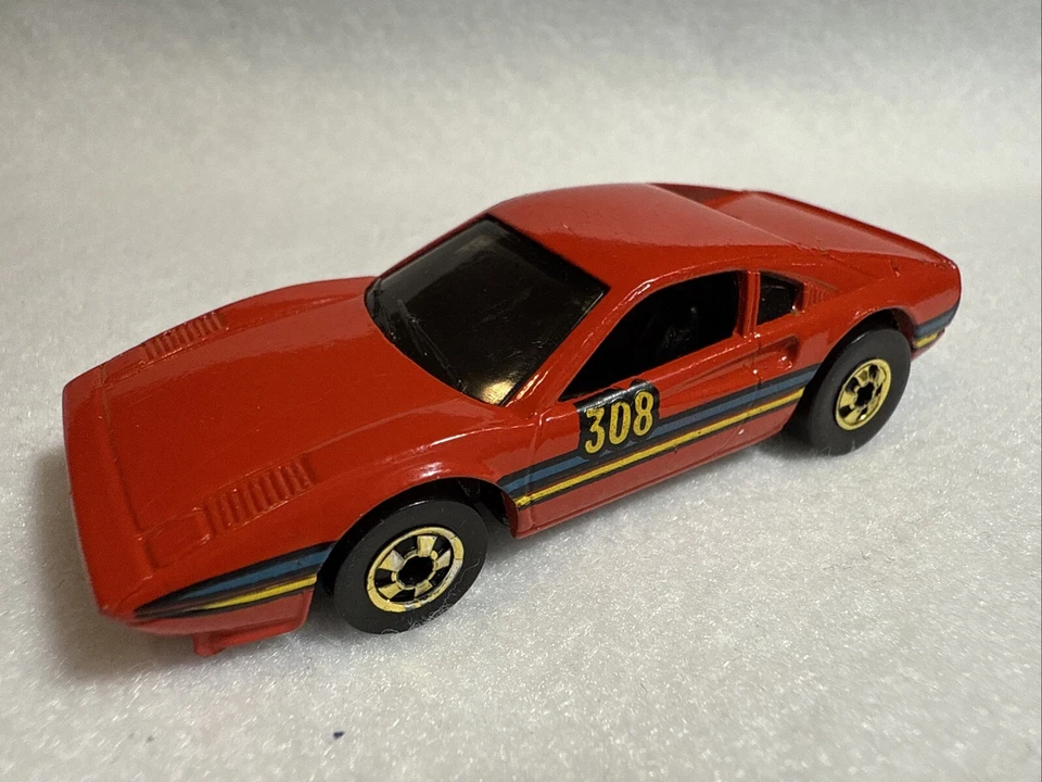 De colección 1977 Hot Wheels Ferrari 308 rojo diecast ruedas doradas ¡Bonito! Foto 2 de 4