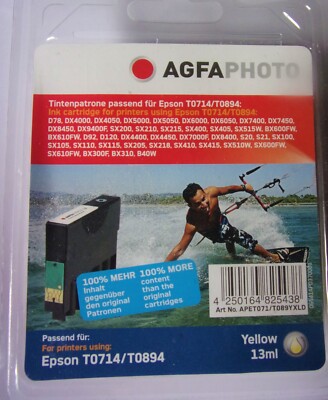 AGFA FOTO TINTENPATRONE PASSEND FÜR EPSON T0714/T0894