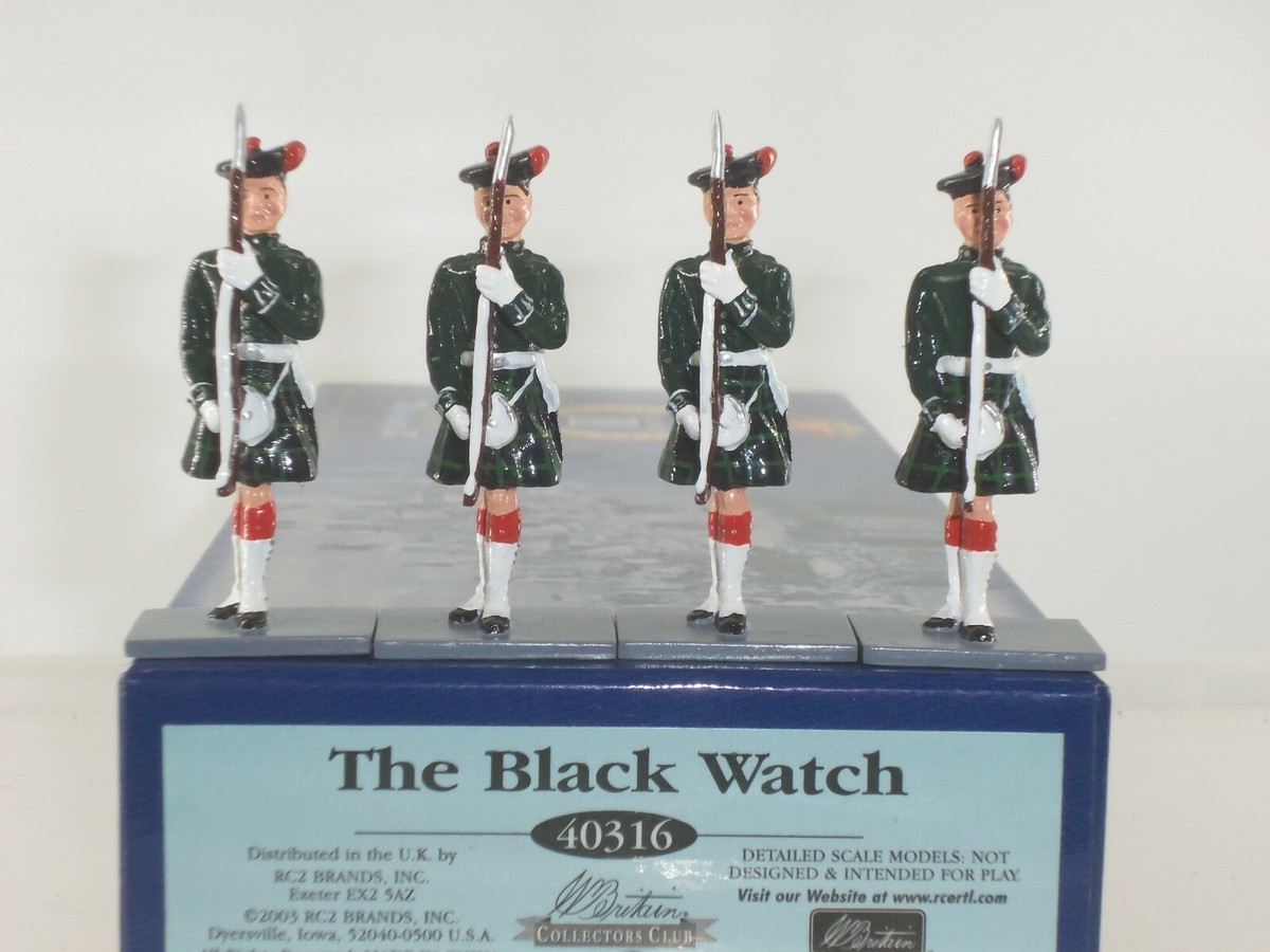 BRITAINS 40316 COLLECTORS CLUB BRITISH BLACKWATCH REGIMENT METAL