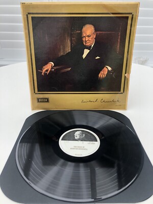 THE VOICE OF WINSTON CHURCHILL MONO /LXT 6200 VINYL LP RECORD