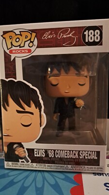 Funko Pop Elvis 68 Comeback Special #188 Elvis Presley Rock Legend BRANDNEU