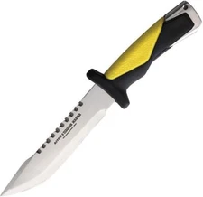 Aitor Tiburon Fixed Knife Stainless Steel Blade Black/Yellow ABS Handle - 16057