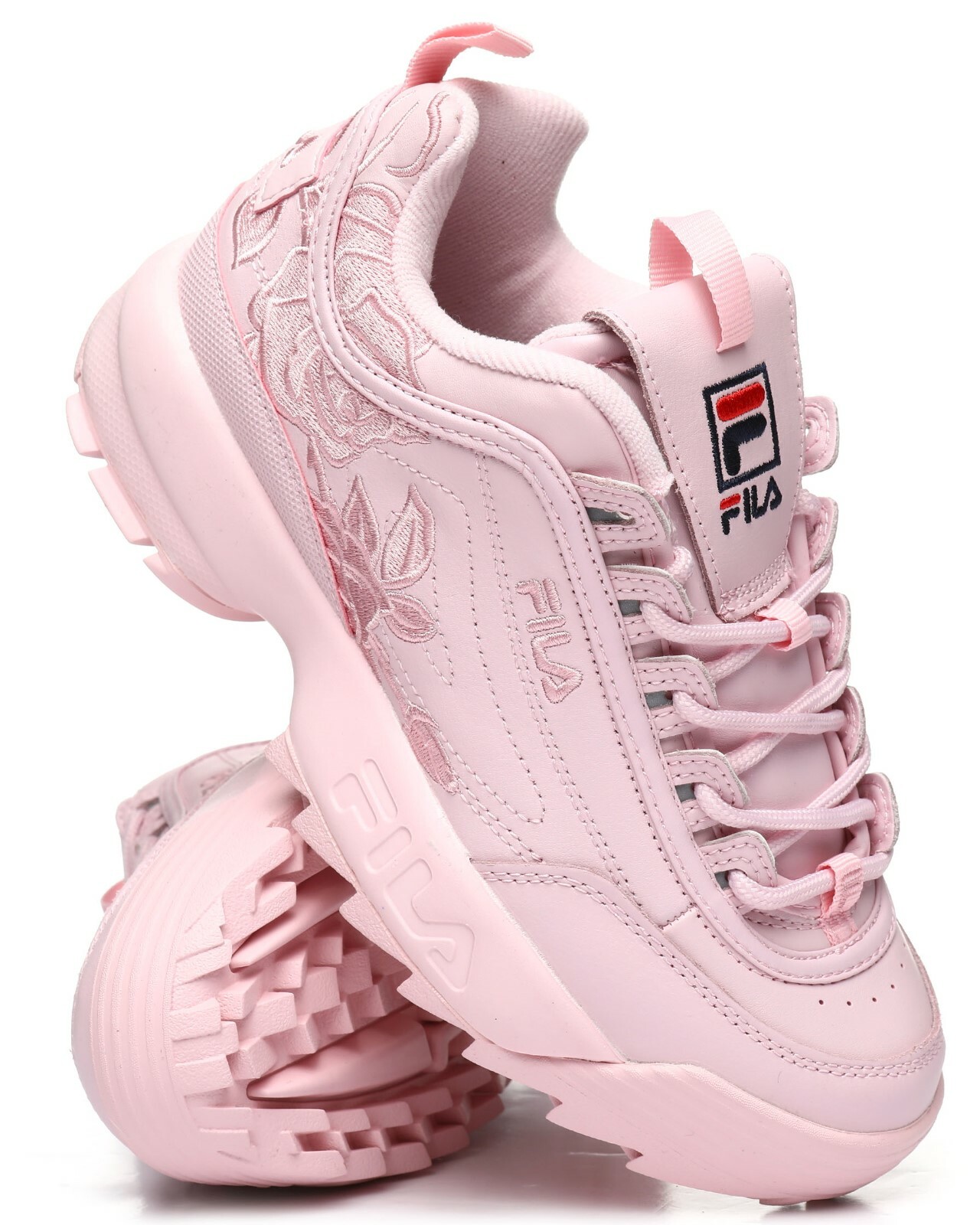 fila disruptor embroidery pink