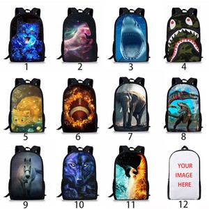 shark backpack and lunchbox