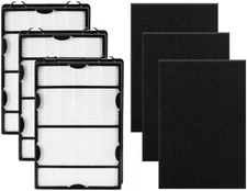 3Pack True HEPA Filter B + 3Pack Carbon Pre Filter Fits For HAPF600 HAPF600D