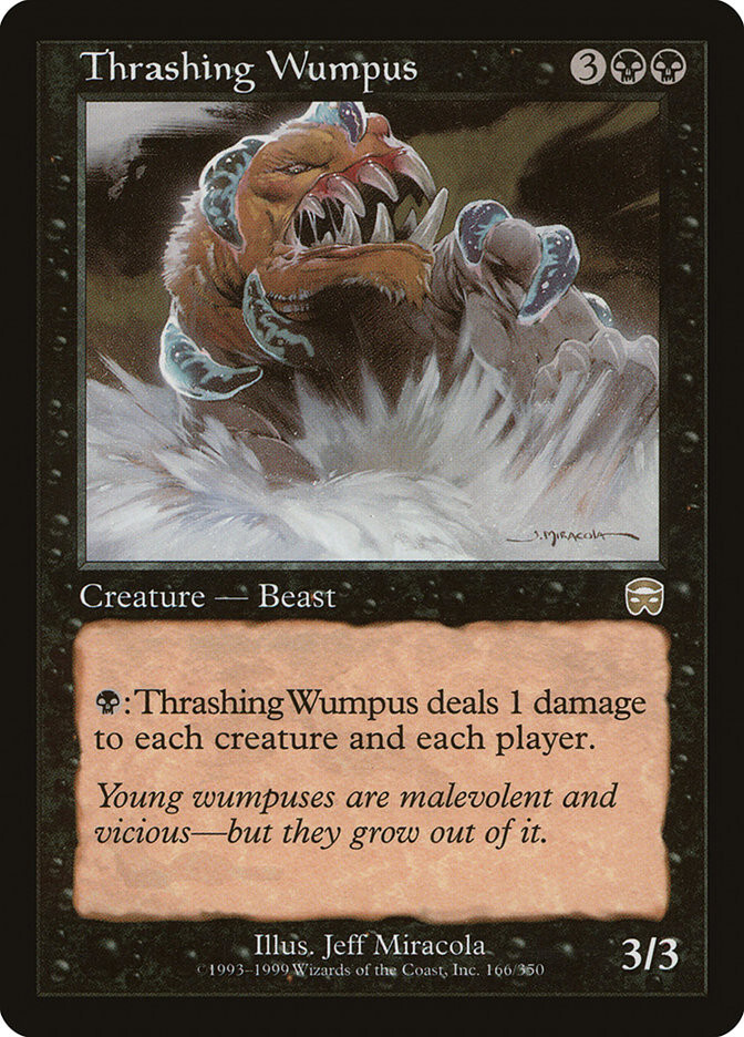 MTG Thrashing Wumpus - Mercadian Masques #166 | eBay