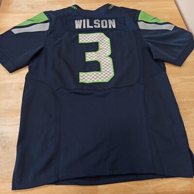 Nike NFL Russell Wilson #3 Seattle Seahawks Sewn NFL Jersey Mens M