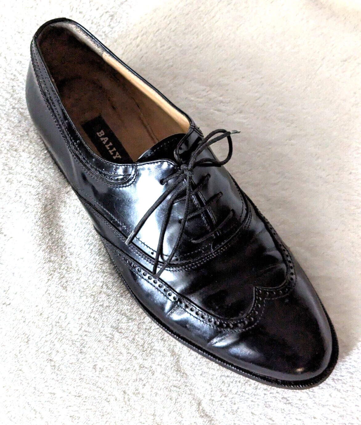 SAOLA BALLY DUOMO WINGTIP BROGUE DERBY TOMAIA E SUOLA FODERATA MADE IN ITALY 10D