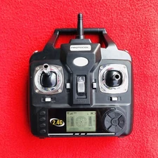 Protocoal Black 2.4G Handheld RC Drone Transmitter Remote Controller 09A14