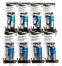 32pc AMFLO 1/4" NPT High Flow Air Hose Coupler Fitting Assortment Set #13-903