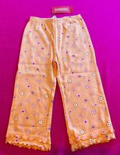 Vintage NWT Gymboree 2006 SNOW BLOSSOM Orange Circle Flower Print Knit Pant 3 3T