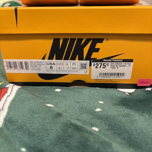 Taglia 8 - Jordan 1 Retro OG punta gialla alta - Foto 6 di 6