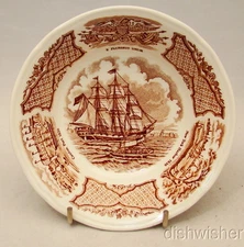 Alfred Meakin England FAIR WINDS BROWN  Fruit Dessert Bowl(s) 5 3/8 x 1 1/2 EXC