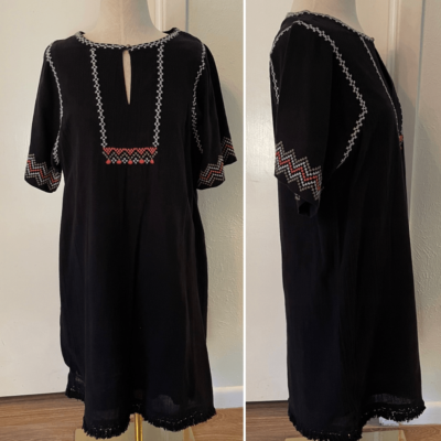 Lilla P Woven Cotton Gauze Embroidered Dress | eBay Lilla P Woven Cotton Gauze Embroidered Dress | eBay