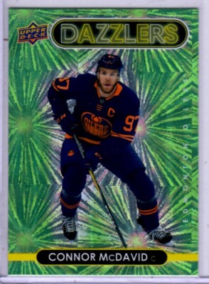 2021-22 Upper Deck Series 1 Connor McDavid Green Dazzlers Card