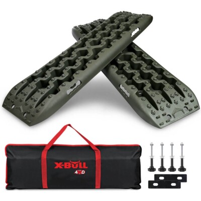 X-BULL 3-Gen Recovery Tracks Traction Boards Sand 4WD Off-Road Tire Ladder Olive