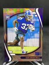 Gary Brightwell 2021 Absolute Silver Spectrum RC New York Giants #102/250 