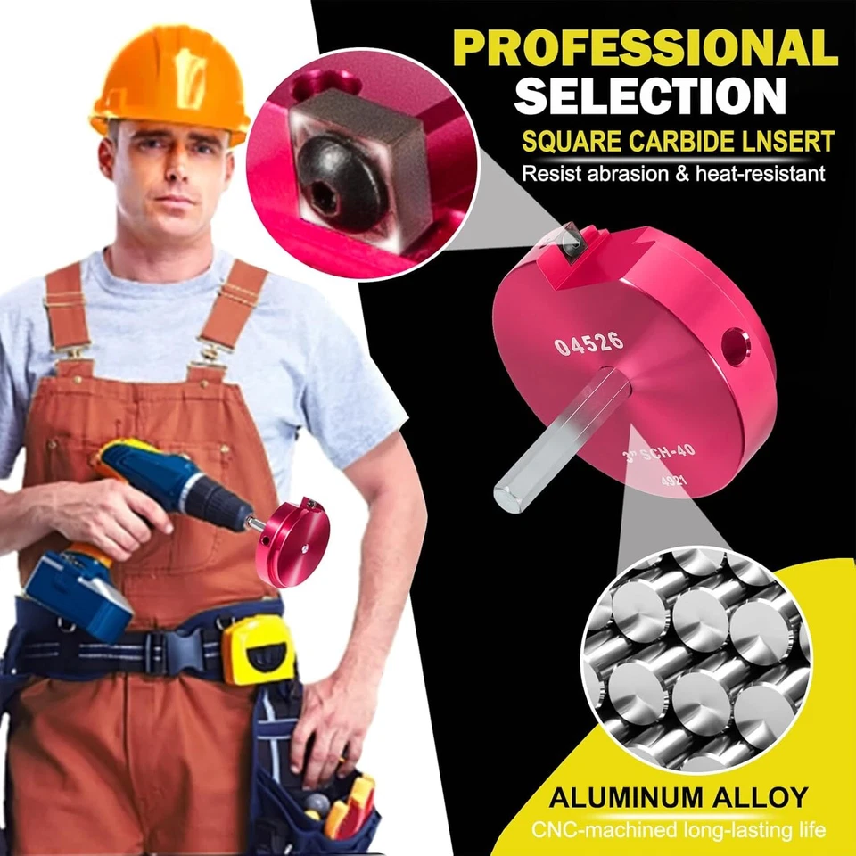 04526 PPR300 3 Inch Clean Reamer Extreme PVC Plastic Pipe Fitting Reamer Tool - Image 4 of 4