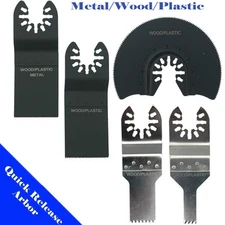 5 Saw Blade Oscillating Multi Tool Wood Metal Work DIY Universal Fit