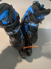 M-GRO Children's Rollerblades Blue And Black Uk Size 1-5 EU Size 27-32