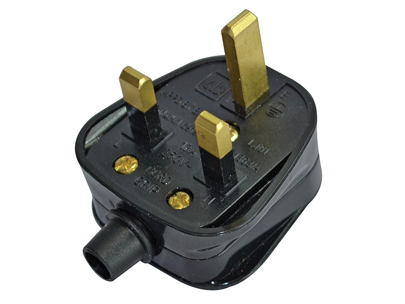 Faithfull FPPPLUG13R Black Plastic Plug 230V 13A - Image 5
