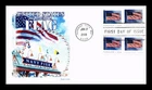 US COVER FLAG FOREVER FIRST DAY ISSUE COMBO PANDA CACHET