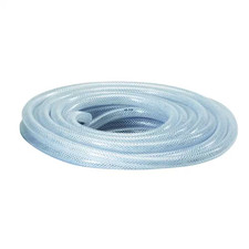 1-3/8 In. O. D. X 1 In. I. D. X 24 In. Clear PVC Braided Vinyl Tube