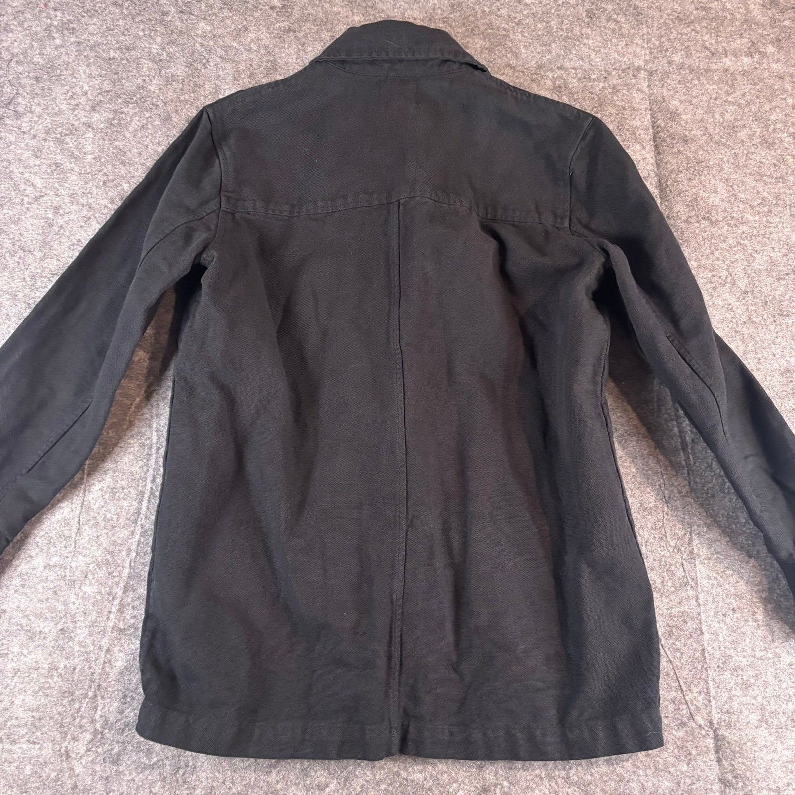 First Rite Black Work Jacket Small Chore Coat Lin… - image 11