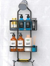 Calm Bathroom Shower Caddy Hanging Organizer Rustproof Over Head Storage Rack Ho