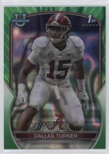 2022 Bowman U Chrome Green Lava Refractor 41/99 Dallas Turner #6 17ph