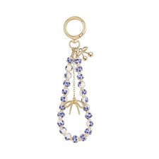 Cherry Keychain Wristlet Bag Charms for ,Beaded Bow Keychain Wristlet Key Rin...