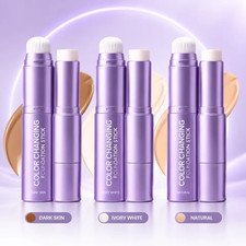Facelove Foundation Stick, Changing Foundation Stick, 2-in-1 Waterproof Long