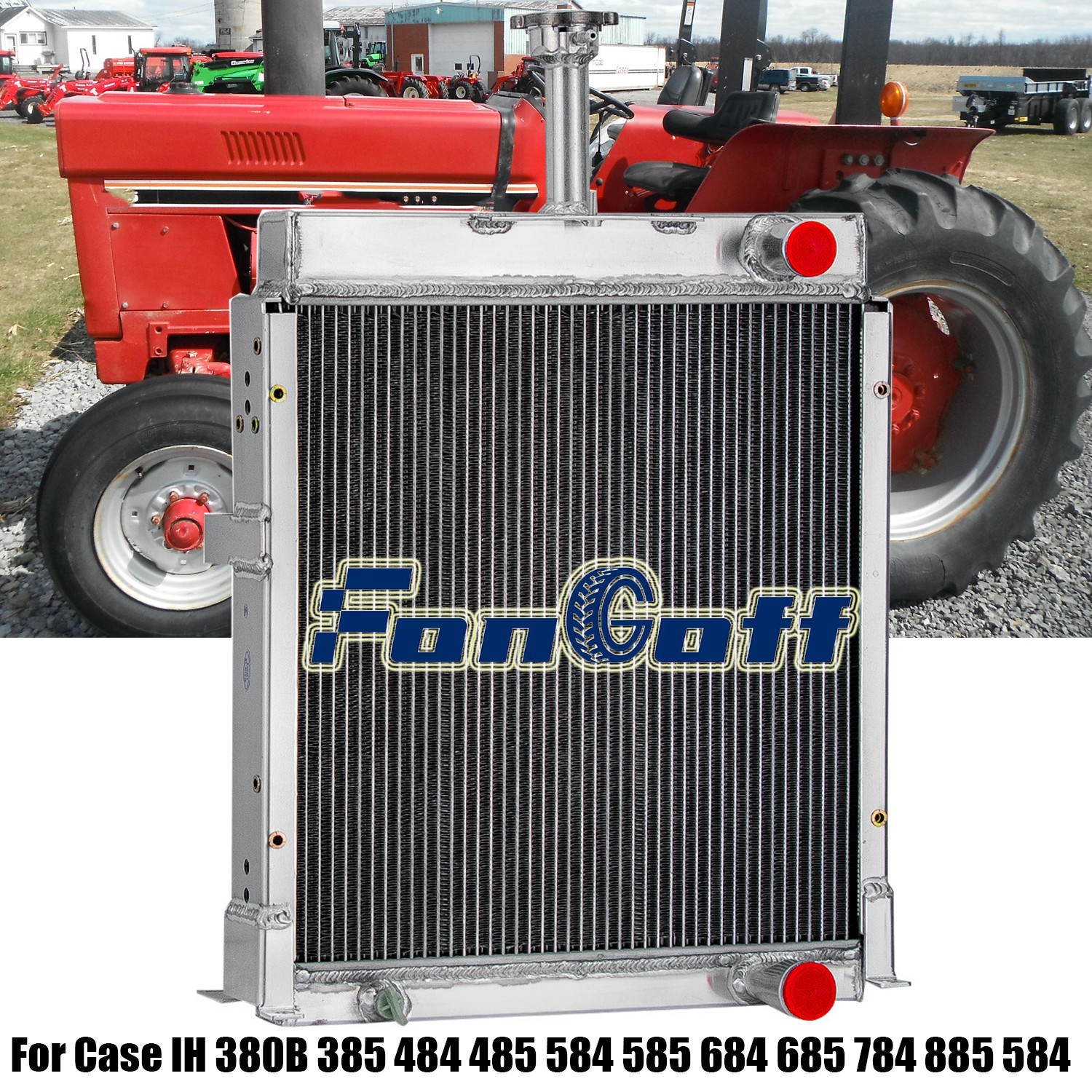 84524C93 Radiator For Case IH 380B 385 484 485 584 585 684 685 784 885 584
