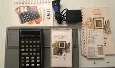 HP67 calculator cards, case, manuals, power cable