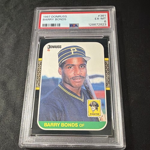 1987 Donruss Barry Bonds Rookie #361 Pittsburgh Pirates PSA 6 EX-MT