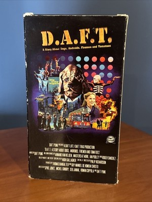 DAFT Punk D.A.F.T. A Story About Dogs Androids Firemen Tomatoes VHS Rare OOP