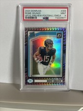 2024 Donruss  Rome Odunze - Optic Preview Football Emoji Prizm (RC) PSA 9 MT