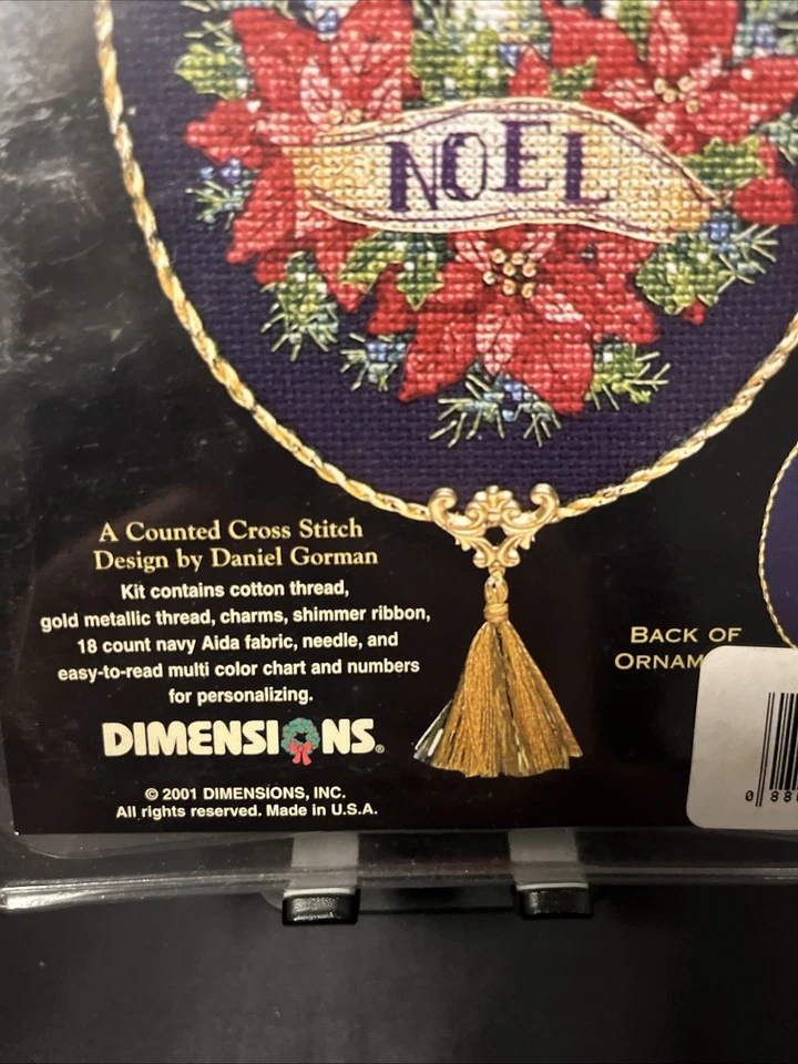 Dimensions Gold Collection Petites Candlelit Noel Ornament Cross Stitch Kit 8678 - Image 4 of 4