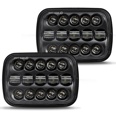 Bicyaco Dot 110W 5X7 7X6 Inch Led Headlights Hi/Low Led Sealed Beam Projector