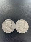 Franklin Half Dollar Silver Business Strike 1959. Lot Of (2)
